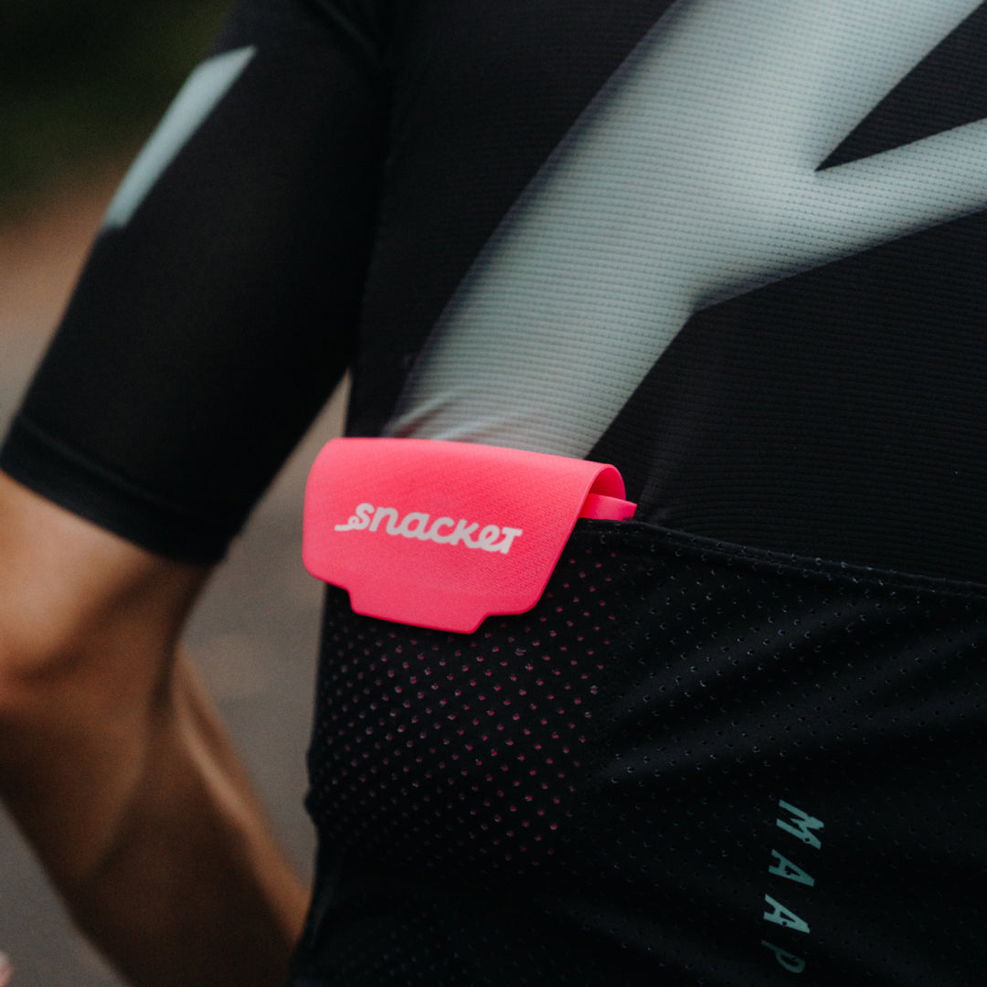 Snacket with flap folded down