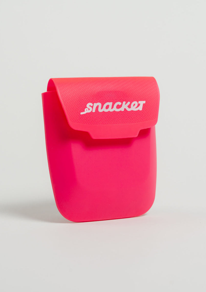 Snacket food pouch aqua pink
