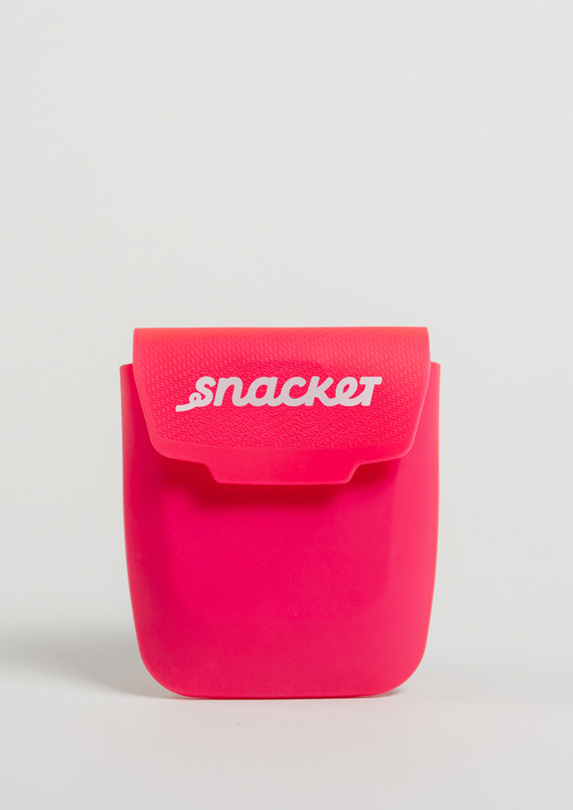 Snacket food pouch aqua pink